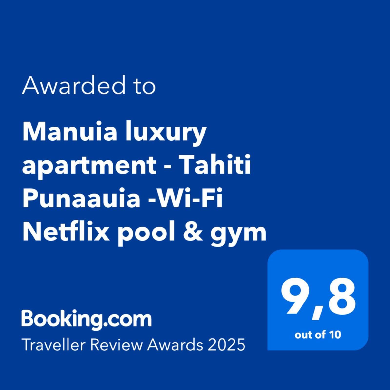 Manuia Luxury Apartment - Tahiti Punaauia -Wi-Fi Netflix Pool & Gym ภายนอก รูปภาพ